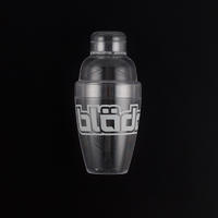 Transparent Plastic Cocktail Shaker LD-K618 For Mixed Drinks